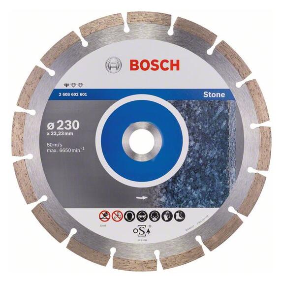 BOSCH Diamantový rezací kotúč Standard for Stone 230 x 22,23 x 2,3 x 10 mm  2.608.602.601