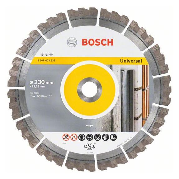 BOSCH Diamantový rezací kotúč Best for Universal 230 x 22,23 x 2,4 x 15 mm  2.608.603.633