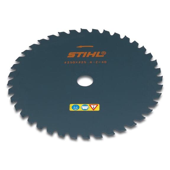 STIHL Žací list na trávu 250mm 40-zub, Stredový otvor 20,0mm 40007133806