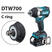 Makita DTW700RTJ Akumulátorový rázový uťahovač 18V (2x5,0Ah)